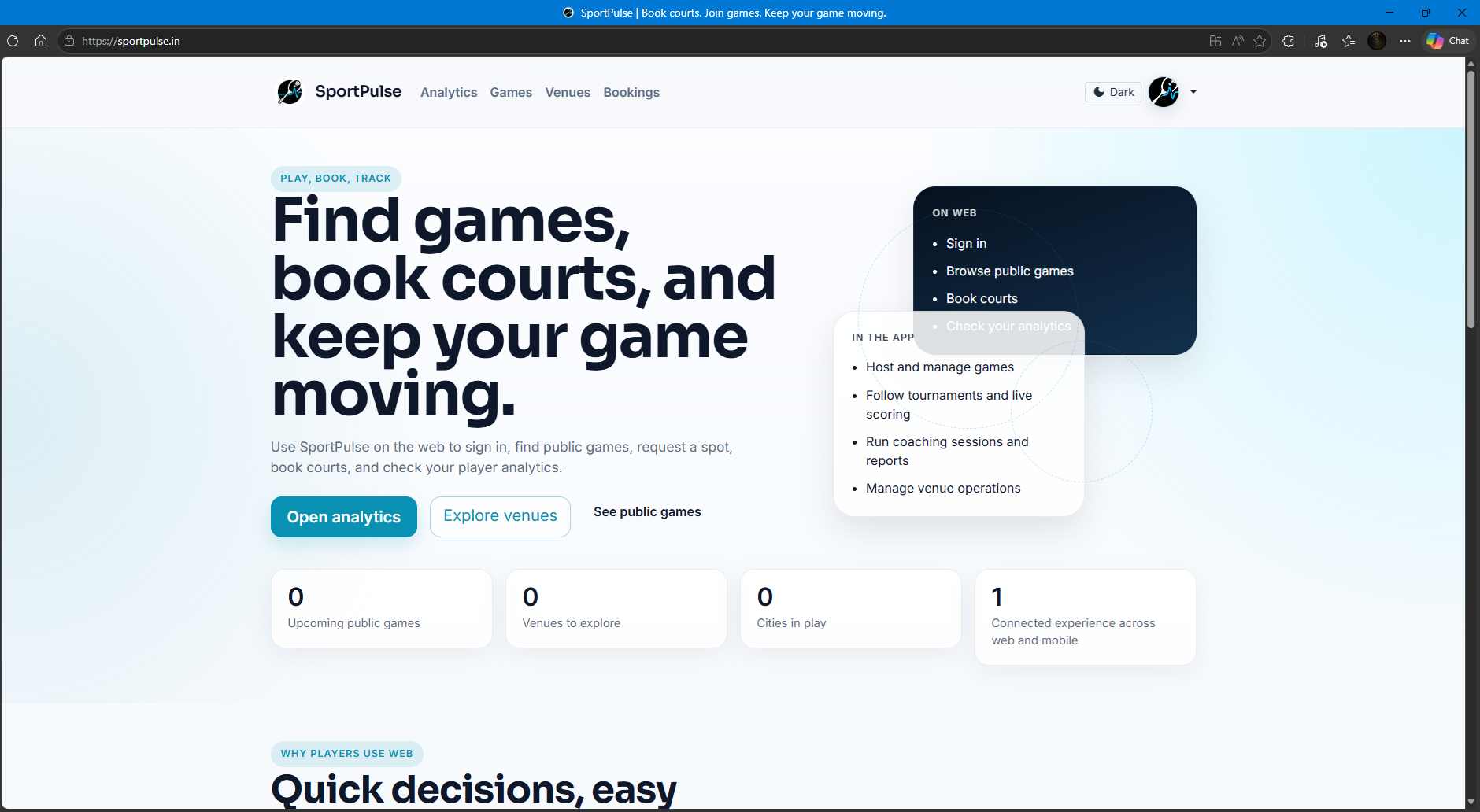 SportPulse — Building a Full Badminton Platform